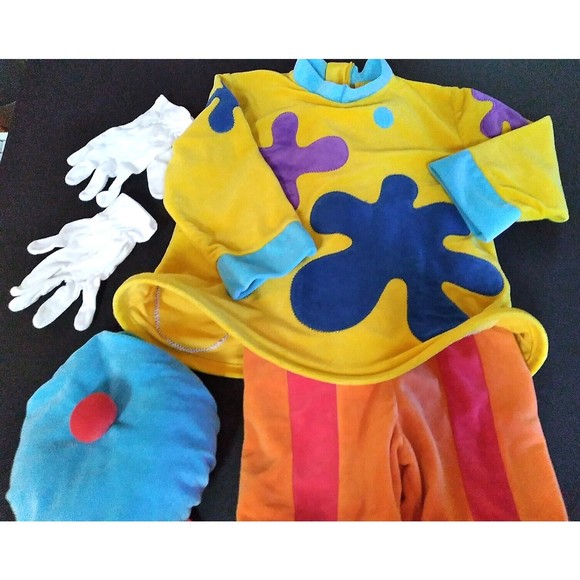 Disney Halloween JOJO CLOWN Deluxe Plush 3 pc Costume XS 36" Lgth 12 1/2" Waist - Picture 2 of 12